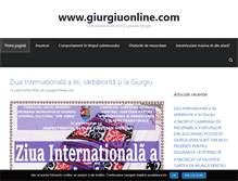 Tablet Screenshot of giurgiuonline.com